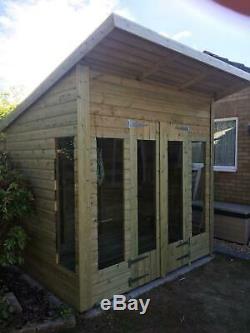 8x6'Roseberry' Heavy Duty Wooden Garden Room Studio/Shed/Summerhouse Tanalised