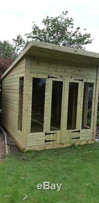 8x6'Roseberry' Heavy Duty Wooden Garden Room Studio/Shed/Summerhouse Tanalised