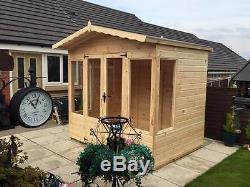 8x6 SUMMER HOUSE (CABIN) (WENDY HOUSE)(PLAY HOUSE)(WOODEN GARDEN SHED)(MODERN)