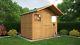 8x6 Shiplap Wooden Garden Shed with Large Single Door Apex Roof