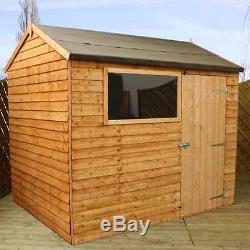 8x6 WOODEN GARDEN SHEDS 8ft x 6ft NEW UN USED APEX WOOD SHED SINGLE DOOR WINDOW