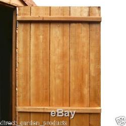 8x6 WOODEN GARDEN SHEDS DOUBLE DOOR APEX WINDOWLESS SHED 8ft x 6ft New Un Used