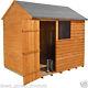 8x6 WOODEN GARDEN SHED SINGLE DOOR APEX SHEDS OVERLAP CLAD New Un Used 8ft x 6ft