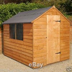 8x6 WOODEN GARDEN SHED STORAGE WOOD APEX SHEDS FREE DELIVERY 8ftx6ft NEW