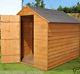 8x6 WOOD GARDEN SHED WINDOWLESS APEX WOODEN SHEDS BUDGET STORAGE New 8ft x 6ft