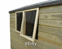 8x6 Wooden Shed Forest Garden Tongue & Groove Apex Pressure Treated 8ft x 6ft