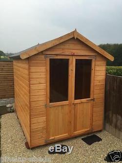 8x6 Wooden Summer House Patio Shed Garden Storage Cabin FULLY T&G 6ft x 8ft