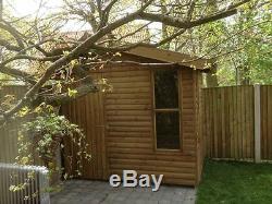 8x6 summer house off set log cabin style ideal pub shed garden bar etc