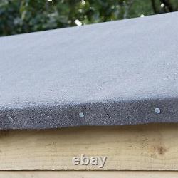 8x6ft Pressure Treated Wooden Garden Shed Waterproof Pent Roof Outdoor Storage