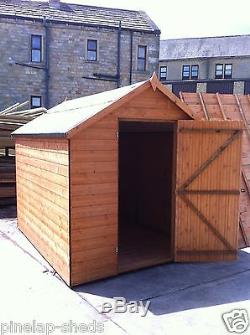 APEX WOODEN GARDEN SHED HEAVY 14MM TONGUE AND GROOVE STORE/HUT