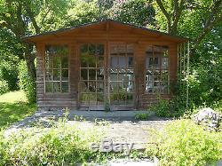 A Large Pine Garden Summerhouse Cabin Shed