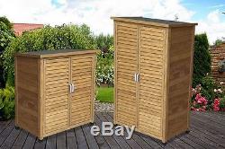 Airwave Wooden Double Door Box Outdoor Garden Storage Cupboard Tool Shed