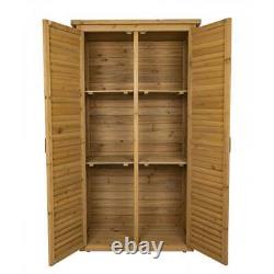 Airwave Wooden Outdoor Garden Storage Tool Shed, 2 Sizes Available, Fir Wood