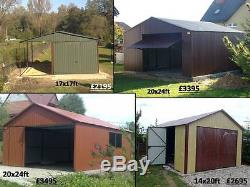 Any Metal Garage or Small Garden Shed and Workshop Wood Effect and Wooden look