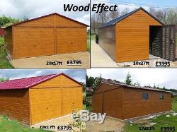 Any Type Metal Garage or Garden Shed and Workshop Wood Effect and Wooden look