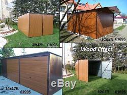 Any Type Metal Garage or Garden Shed and Workshop Wood Effect and Wooden look