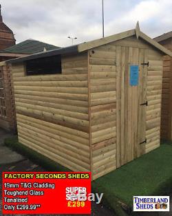 Apex Garden Shed Tanalised Cheap Garden sheds Hut Store Wooden Shed