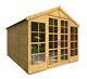 Apex Wooden Summerhouse Outdoor Garden Sun Room Tongue & Groove Storage Shed