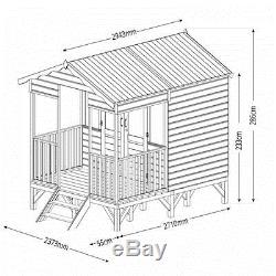 Beach Hut Summerhouse (10 x 8) Mercia Garden Products Sheds