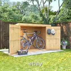 BillyOh 6x3 Mini Keeper Overlap Wooden Pent Garden Bike Storage Shed