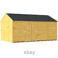 BillyOh Expert Reverse Apex Wooden Workshop Garden Shed Sizes 12x10 up to 20x10