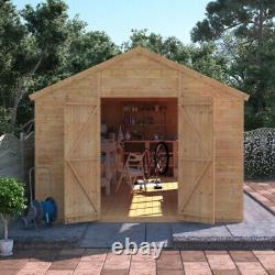 BillyOh Expert Wooden Workshop Wide Double Door Garden Shed with Dual Entrance