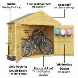 BillyOh Mini Keeper Overlap Bike Store Garden Storage Wooden Shed 3x6