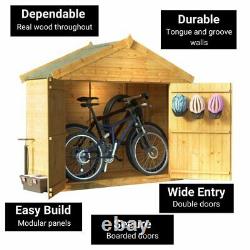 BillyOh Mini Master Tongue and Groove Bike Store Garden Storage Wooden Shed 3x6