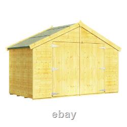 BillyOh Mini Master Tongue and Groove Bike Store Garden Storage Wooden Shed 4x8