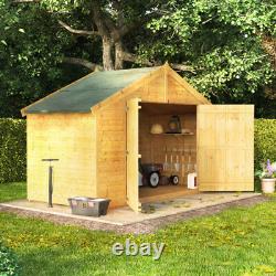 BillyOh Mini Master Tongue and Groove Bike Store Garden Storage Wooden Shed 4x8