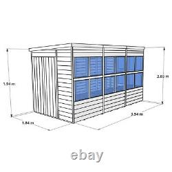 BillyOh Pent Potting Shed Wooden Outdoor Garden Greenhouse Pressure Treated
