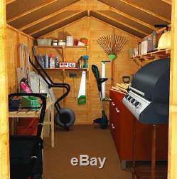 BillyOh Wooden Garden Shed Apex Windowless 12x6 feet size Floor & Roof included