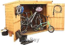 BillyOh Wooden Overlap Pent Garden Bike Mower Store Shed 3 x 6ft