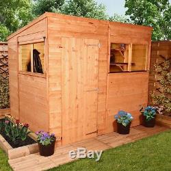 BillyOh Wooden Tongue and Groove Pent Garden Shed 8 x 6ft