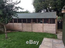 Billyho wooden tongue and groove apex workshop garden shed 20x10ft