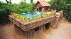 Built Technologically Modern Forest Wooden Houses With Garden And Swimming Pool