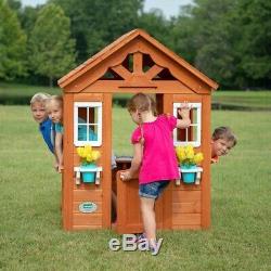 Childrens Garden Playhouse Kids Play Wendy House Outdoor Wooden Shed Backyard pc