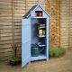 Christow Slim Garden Shed Wood Outdoor Storage Sentry Box With Lockable Door