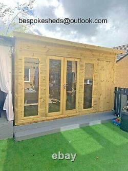 Combi Summer House With Shed Contemporary Garden Office Delivery 8-14 Weeks
