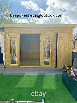 Combi Summer House With Shed Contemporary Garden Office Delivery 8-14 Weeks