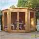 Corner Summerhouse Tongue & Groove Garden Patio Log Cabin Shed Building Home 7x7