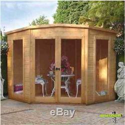 Corner Summerhouse Tongue & Groove Garden Patio Log Cabin Shed Building Home 7x7