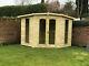 Corner summer house garden office treated tanalised shed t&g delivery 8-14 weeks