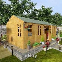 Design Outdoor EXTRA LARGE Summer House Garden Workshop Patio Cabin Shed 20x10