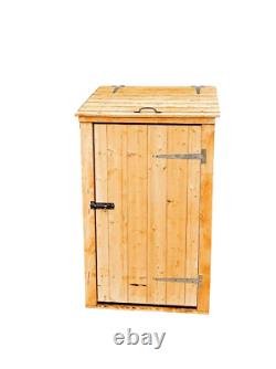 Double/Triple Wheelie Bin Storage Wooden Store Cover Garden Rubbish Dustbin Shed