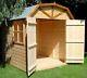 Dutch Barn Wooden Garden Shed with Windows double doors