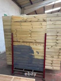 EX DISPLAY Empire 2000 Pent Garden Shed 7ft x 4ft &G PRESSURE TREATED DOOR LEFT