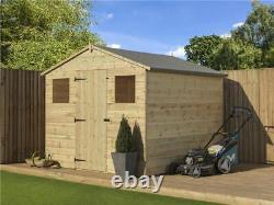 Empire 10000 Premier Apex Garden Shed 8X12 SHIPLAP T&G PRESSURE TREATED WITH 2 W
