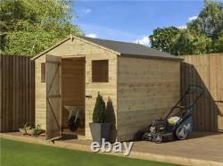Empire 10000 Premier Apex Garden Shed 8X12 SHIPLAP T&G PRESSURE TREATED WITH 2 W