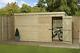 Empire 1000 Pent Garden Shed 12X3 SHIPLAPT&G PRESSURE TREATED DOOR RIGHT